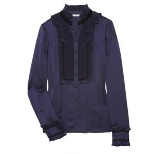 dvf jonquille silk blend blouse